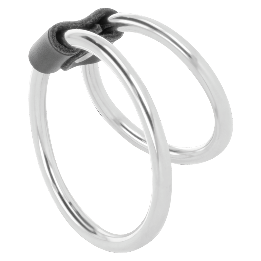 DARKNESS - ANELLO PER PENE DOPPIO IN METALLO - immagine 2