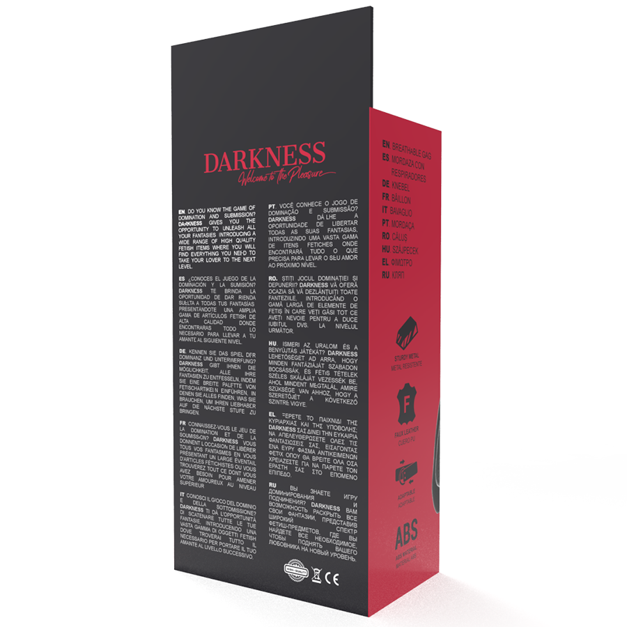 DARKNESS - BAVAGLINO TRASPIRANTE NERO - immagine 5