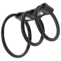 Alternative view of DARKNESS - SET DI 3 ANELLI PER PENE FLESSIBILI