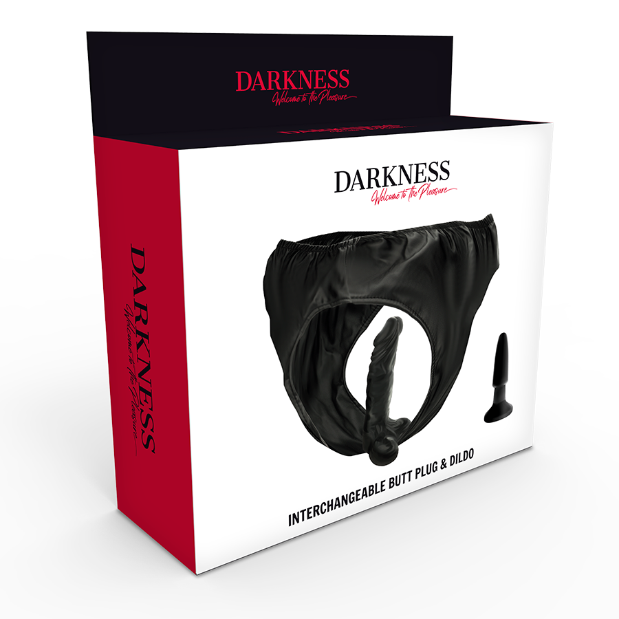 DARKNESS - SLIP CON TAPPO E DILDO INTERCAMBIABILE - immagine 4