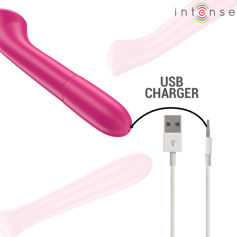 INTENSE - PATY VIBRATORE 19 CM FLESSIBILE 10 VIBRAZIONI MODELLO 2 ROSA - immagine 5