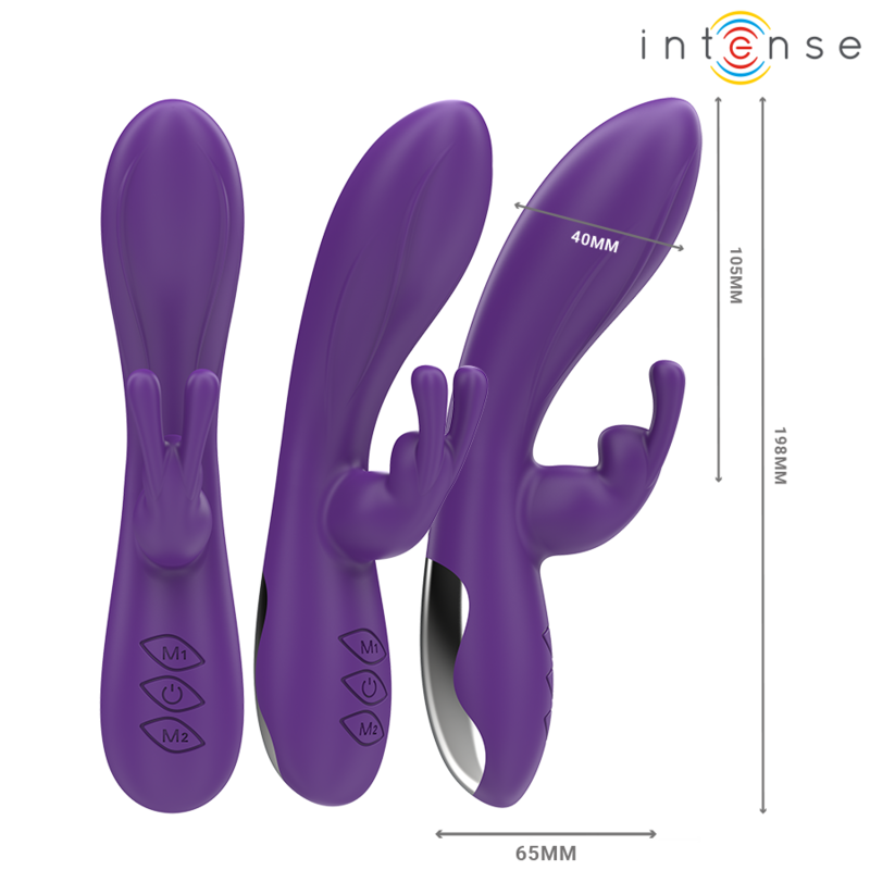 INTENSE - RANDALL VIBRATORE RABBIT 10 VIBRAZIONI VIOLA - immagine 2