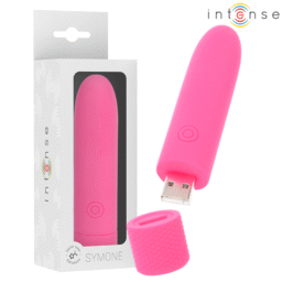 INTENSE - SYMONE USB RICARICABILE VIBRANTE BULLET 8 VIBRAZIONI ROSA 10 X 2