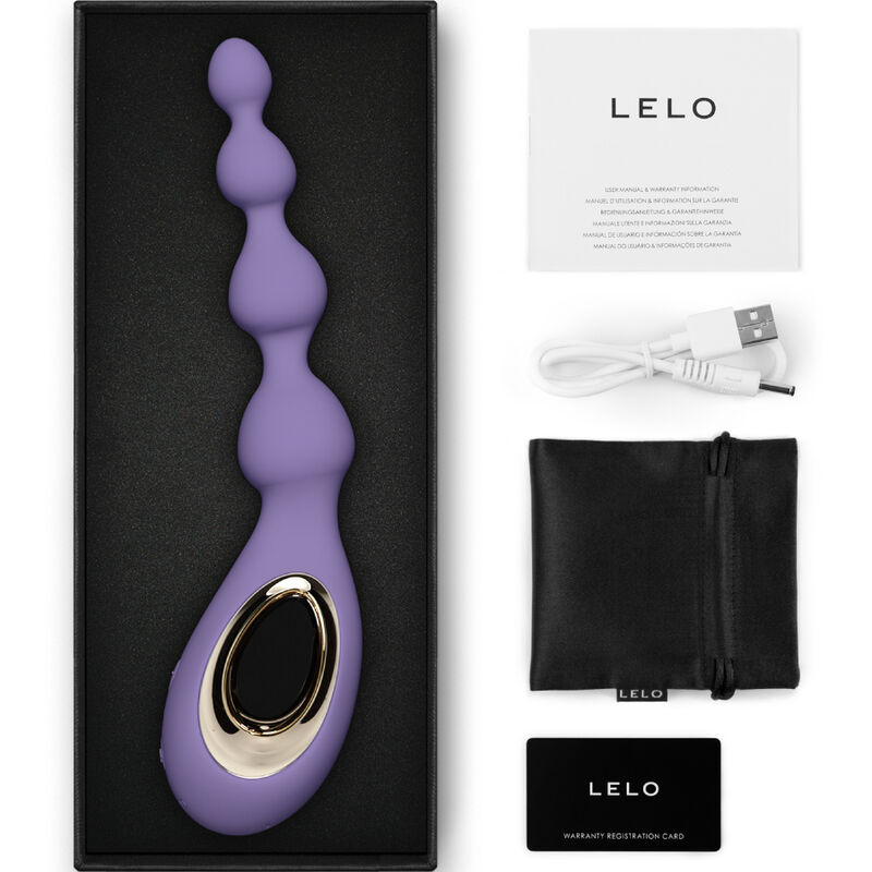LELO - MASSAGGIATORE ANALE VIOLA CON PERLINE SORAYA - immagine 3