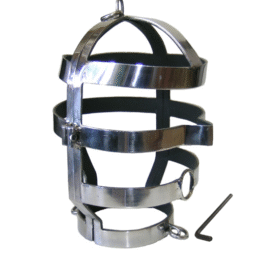 Alternative view of METAL HARD - MASCHERA CON COLLANA IN ACCIAIO