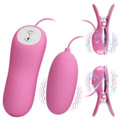 Alternative view of PRETTY LOVE - PINZETTA CON VIBRAZIONE ED ELETTROSHOCK ROSA