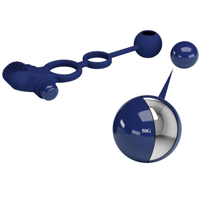 PRETTY LOVE - REMINGTON DOPPIO ANELLO VIBRANTE CON PLUG BLU - immagine 9