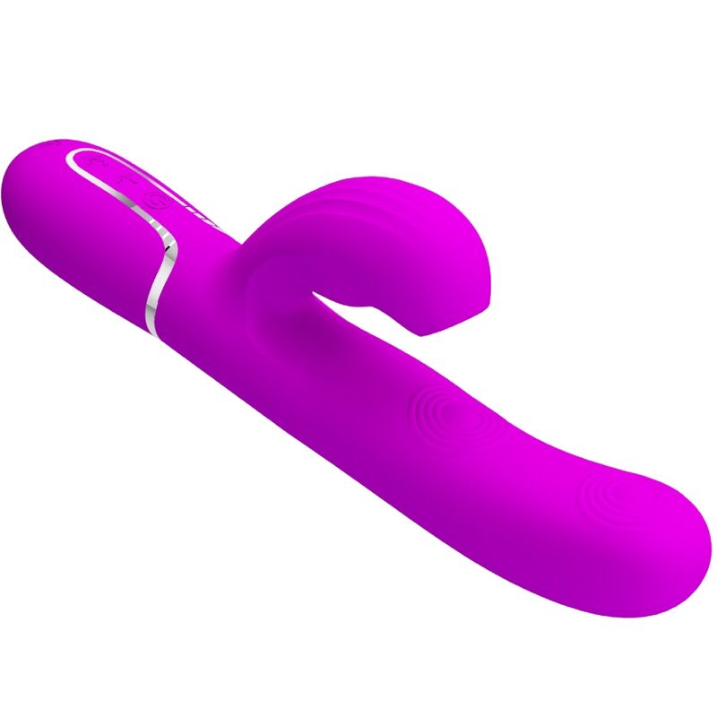 PRETTY LOVE - VIBRATORE MULTIFUNZIONE PERLITA 3 IN 1 G-SPOT VIOLA - immagine 6