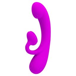 Alternative view of PRETTY LOVE - VIBRATORE SINCERO E ONDE STIMOLANTI PER IL CLITORIDE SILICONE VIOLA