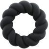 ROCKS-OFF - ANELLO MASTURBATORE TWIST IN SILICONE NERO