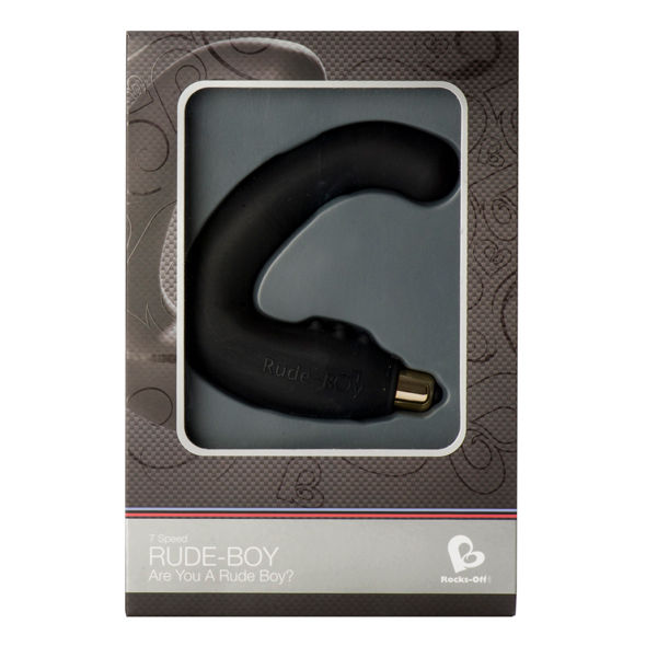 ROCKS-OFF - MASSAGGIATORE PUNTO G MASCHIO RUDE-BOY 7 V NERO - immagine 2