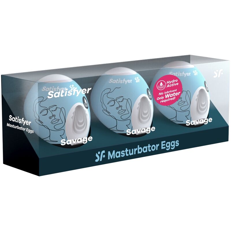 SATISFYER - 3 UOVA MASTURBATORI SAVAGE - immagine 2