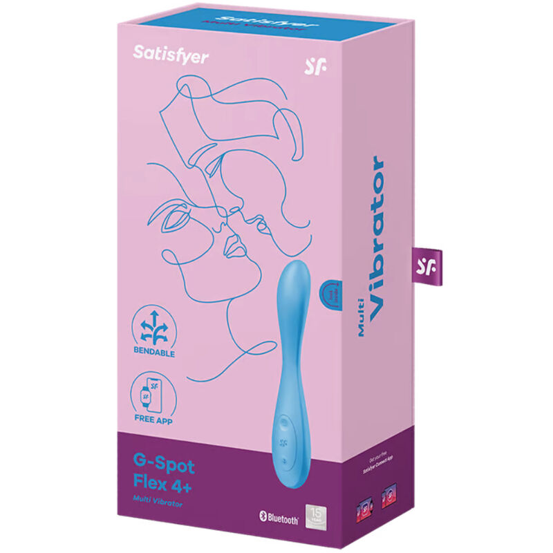 SATISFYER - APP MULTI VIBRATORE G-SPOT FLEX 4+ BLU - immagine 4