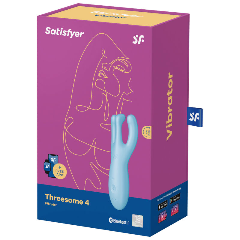 SATISFYER - APP THREESOME 4 VIBRATORE VIOLA - immagine 4