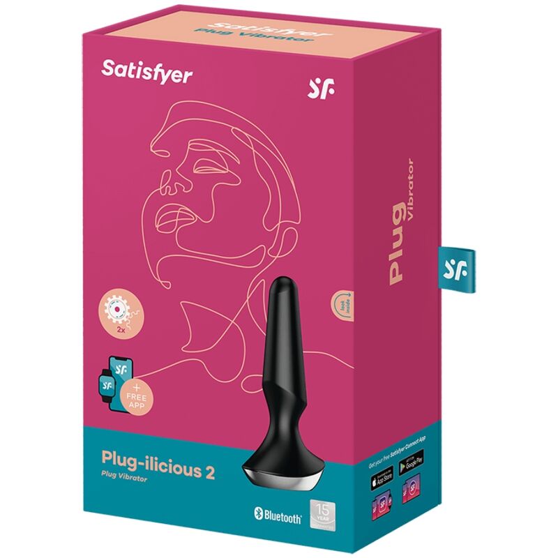 SATISFYER - PLUG ILICIOUS 2 PLUG VIBRATORE NERO - immagine 5