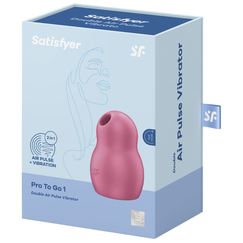 SATISFYER - PRO TO GO 1 DOPPIO STIMOLATORE E VIBRATORE ROSSO - immagine 4
