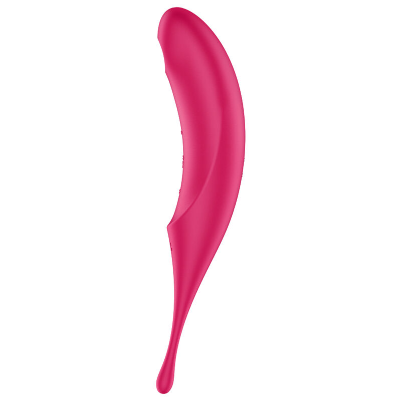 SATISFYER - STIMOLATORE E VIBRATORE TWIRLING PRO AIR PULSE ROSSO - immagine 3
