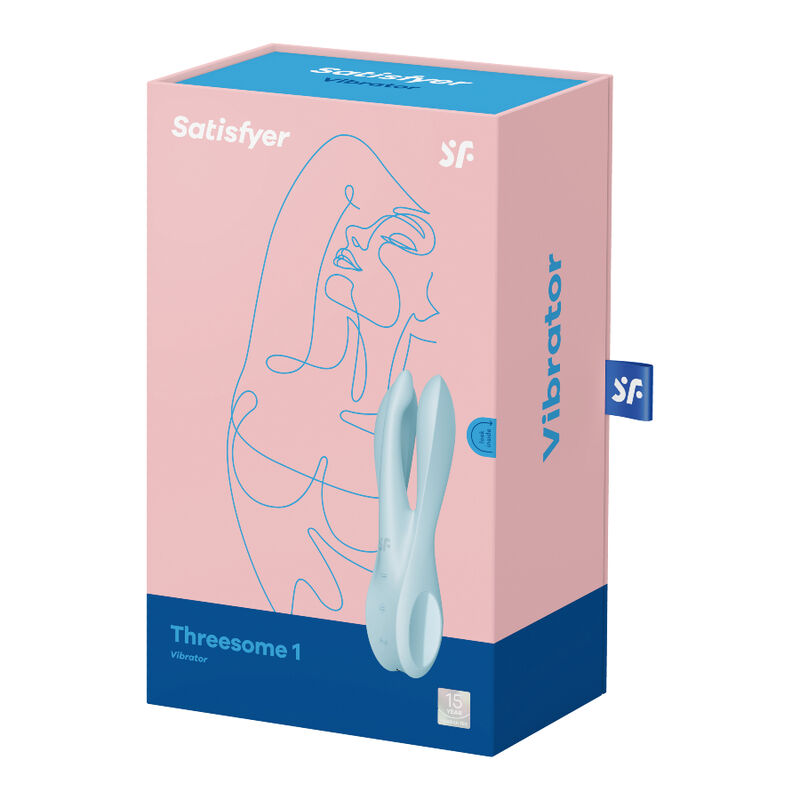 SATISFYER - THREESOME 1 VIBRATORE BLU - immagine 5