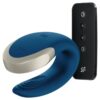 SATISFYER - VIBRATORE DOUBLE LOVE PARTNER DI LUSSO BLU