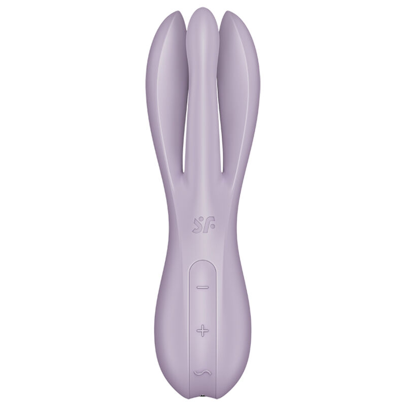 SATISFYER - VIBRATORE THREESOME 2 VIOLA - immagine 2