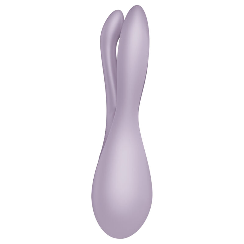 SATISFYER - VIBRATORE THREESOME 2 VIOLA - immagine 3