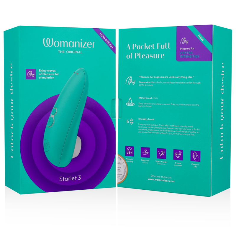 WOMANIZER - STIMOLATORE CLITORALE STARLET 3 TURCHESE - immagine 7