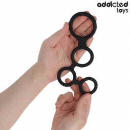 Alternative view of ADDICTED TOYS - ANELLO PER PENE CON DIVISORI PER TESTICOLI