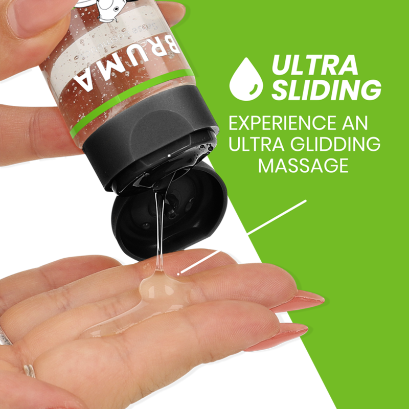 BRUMA - OLIO DA MASSAGGIO PREMIUM EFFETTO CALORE SAPORE ANGURIA 3 IN 1 - 100 ML - immagine 2