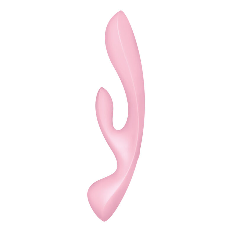 SATISFYER - TRIPLE OH VIBRAZIONE IBRIDA ROSA - immagine 2