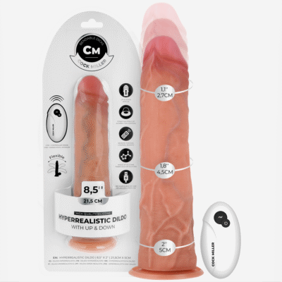 COCK MILLER - DILDO IPERREALISTICO CON VENTOSA E SPINTA CON TELECOMANDO 21