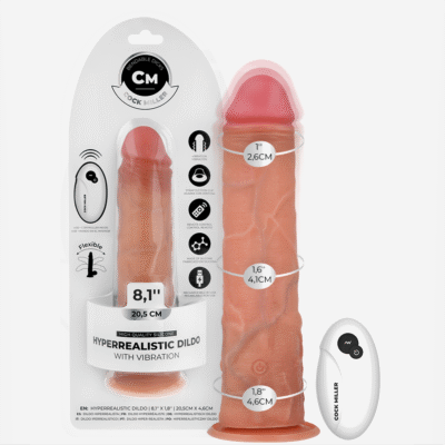 COCK MILLER - DILDO REALISTICO CON VENTOSA E TELECOMANDO VIBRAZIONE 20