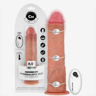 COCK MILLER - DILDO REALISTICO CON VENTOSA E VIBRAZIONE CON TELECOMANDO 21