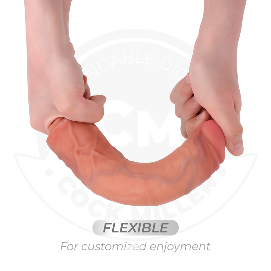 COCK MILLER - DILDO REALISTICO CON VENTOSA E VIBRAZIONE CON TELECOMANDO 21,5 CM - immagine 8