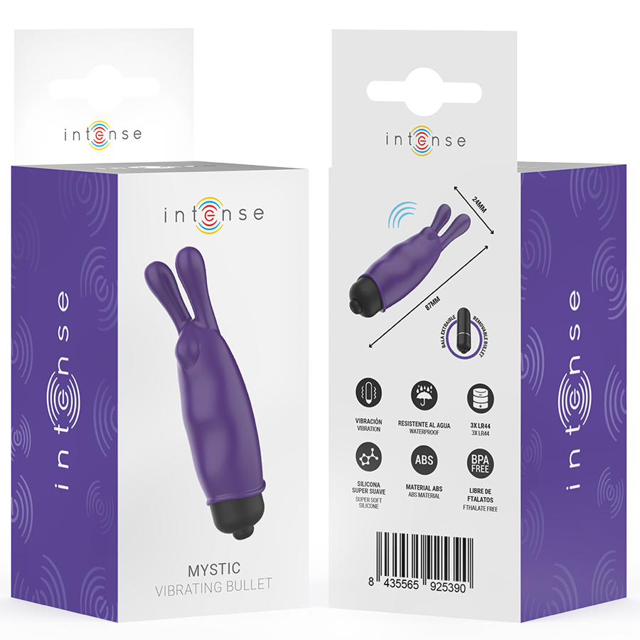 INTENSE - MYSTIC VIBRATING BULLET VIOLA 8,7 X 2,4 CM - immagine 7
