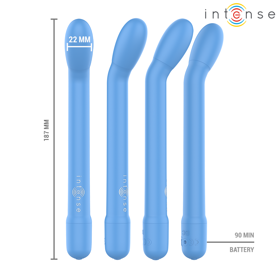 INTENSE - KARLIE STIMOLATORE PUNTO G RICARICABILE BLU - immagine 3