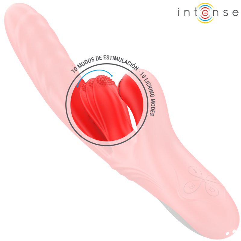 INTENSE - VIBRATORE MULTIFUNZIONE ROSALIA 3 IN 1 ROSSO - immagine 5
