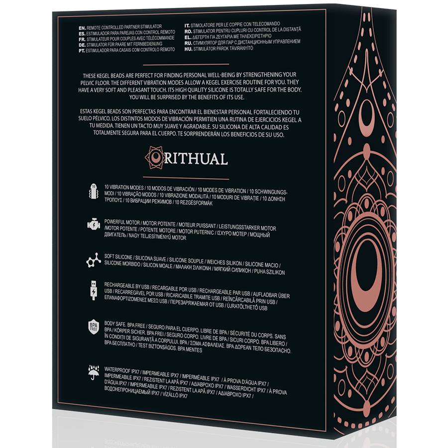 RITHUAL - NISHA SFERE KEGEL VIBRANTI RICARICABILI NERE - immagine 10
