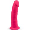 SILEXD - MODELLO 2 PENE REALISTICO PREMIUM SILEXPAN SILICONE FUCSIA 19.2 CM