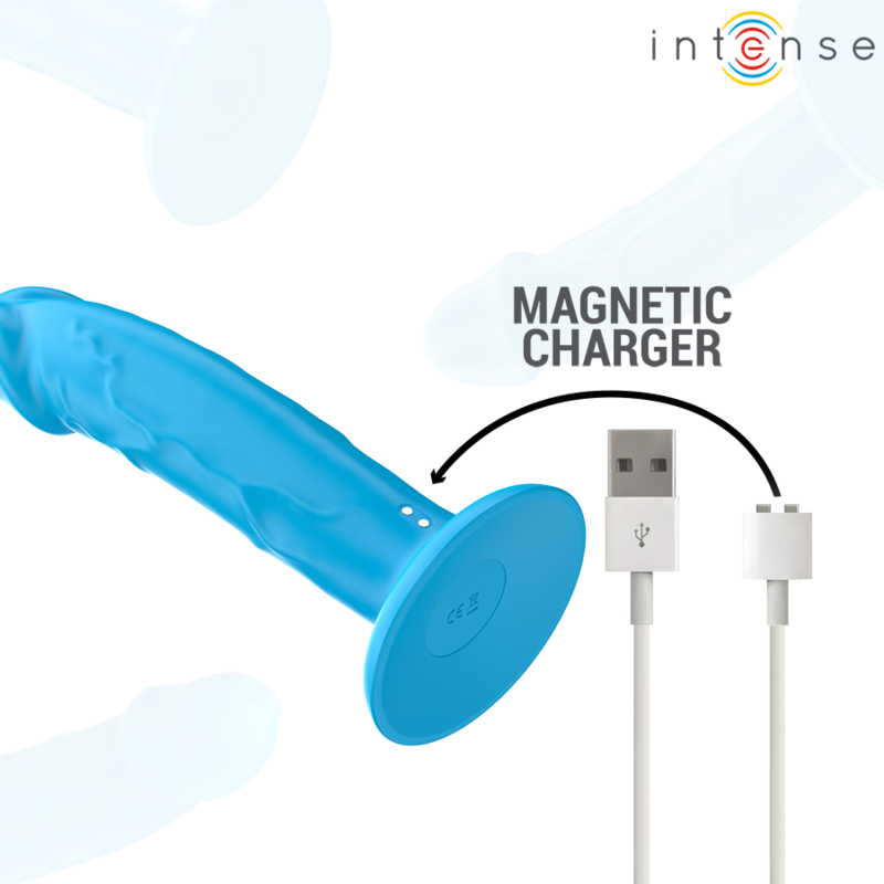 INTENSE - PHOEBE VIBRATORE REALISTICO 10 VIBRAZIONI TELECOMANDO BLU - immagine 7