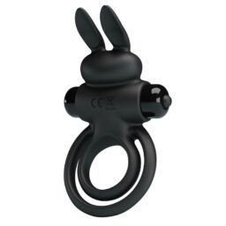 Alternative view of PRETTY LOVE - ANELLO VIBRATOR III RABBIT PER PENE NERO