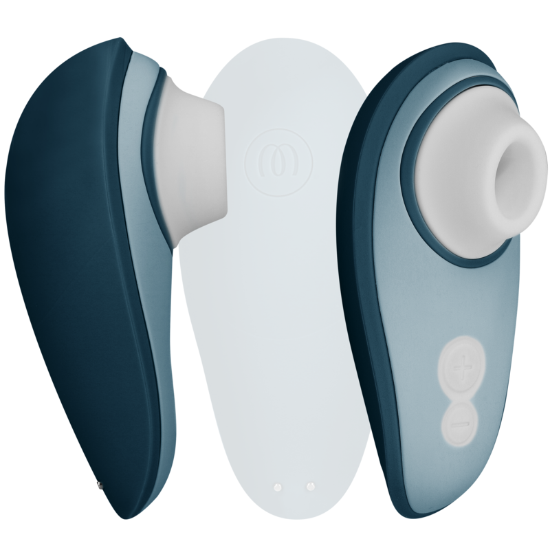WOMANIZER - LIBERTY 2 STIMOLATORE CLITORIDEO E ASPIRAZIONE BLU - immagine 2