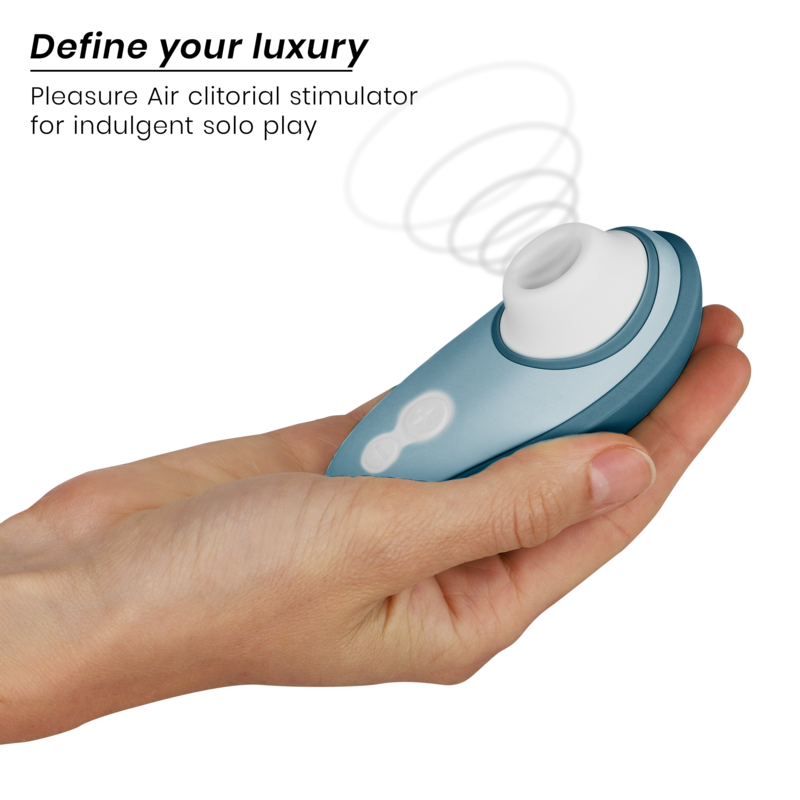 WOMANIZER - LIBERTY 2 STIMOLATORE CLITORIDEO E ASPIRAZIONE BLU - immagine 3