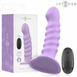 INTENSE - BRENDA VIBRATORE TAGLIA M DESIGN A SPIRALE 10 VIBRAZIONI TELECOMANDO VIOLA