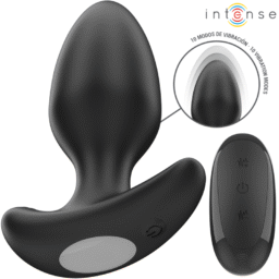 Alternative view of INTENSE - JOEY ANAL PLUG 10 VIBRAZIONI NERO TELECOMANDO