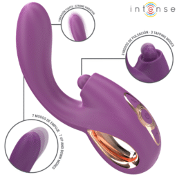 Alternative view of INTENSE - LALI VIBRATORE MULTIFUNZIONE PUNTO G TAPPING & THRUST & VIBRATION VIOLA
