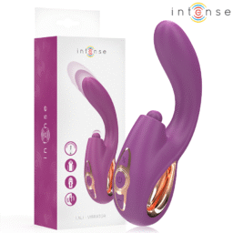 INTENSE - LALI VIBRATORE MULTIFUNZIONE PUNTO G TAPPING & THRUST & VIBRATION VIOLA