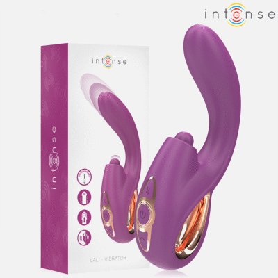 INTENSE - LALI VIBRATORE MULTIFUNZIONE PUNTO G TAPPING & THRUST & VIBRATION VIOLA