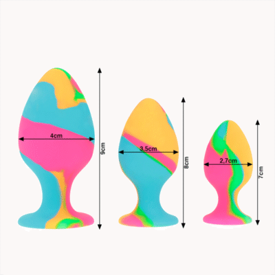 INTENSE - SET DI TAPPI IN SILICONE MULTICOLORE