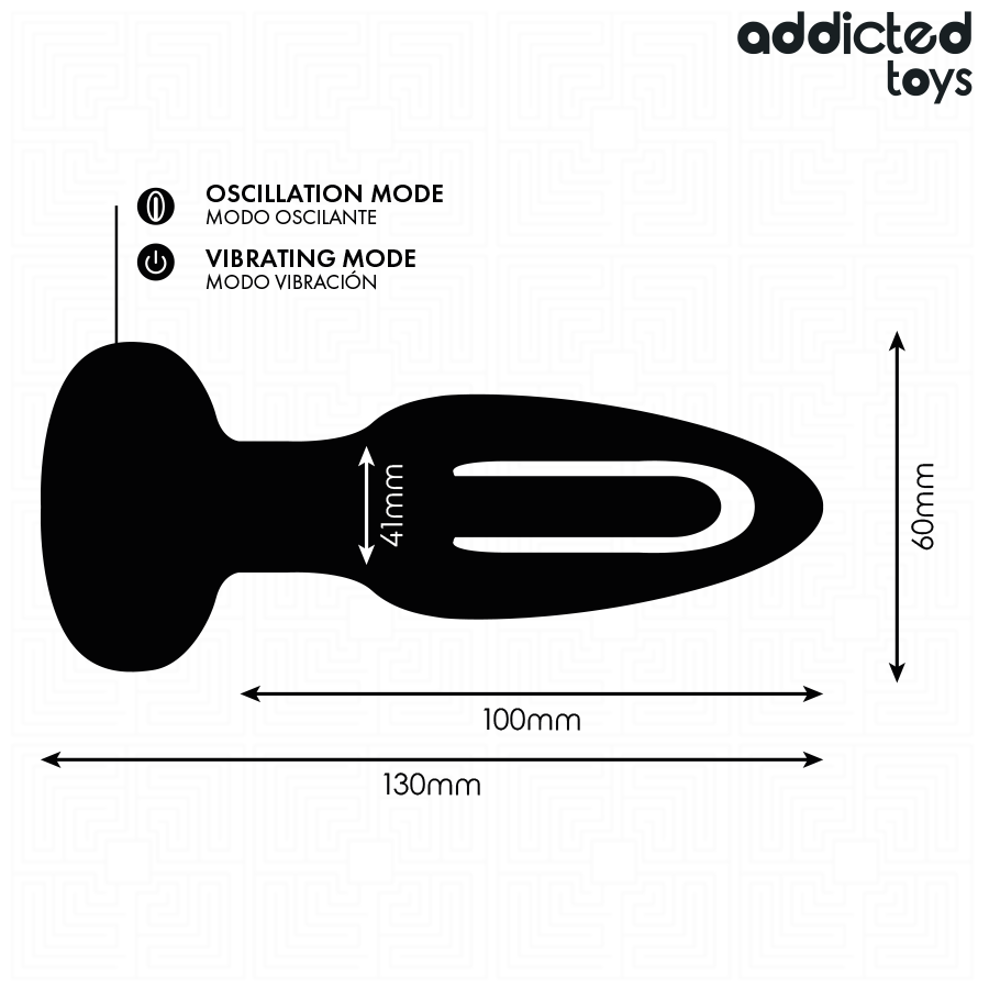 ADDICTED TOYS - PLUG ANALE CON LINGUA VIBRANTE E TELECOMANDO - immagine 6
