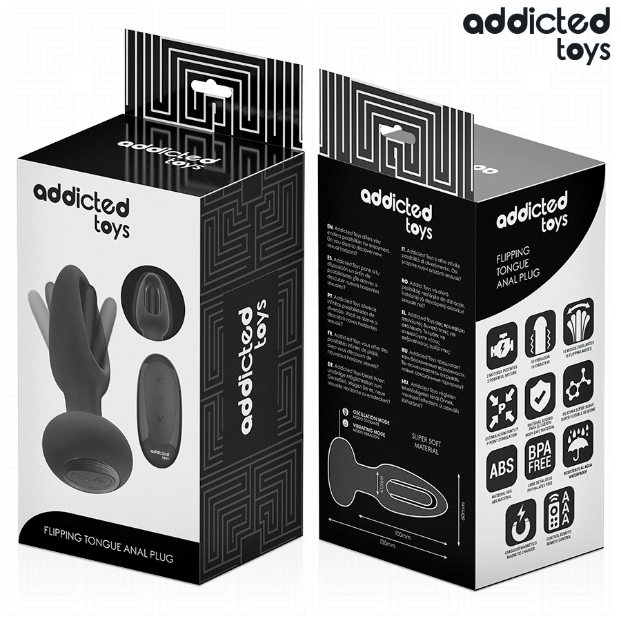 ADDICTED TOYS - PLUG ANALE CON LINGUA VIBRANTE E TELECOMANDO - immagine 7